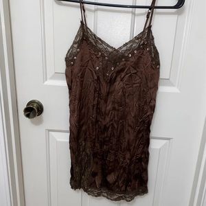 Silk & Lace Tank Top